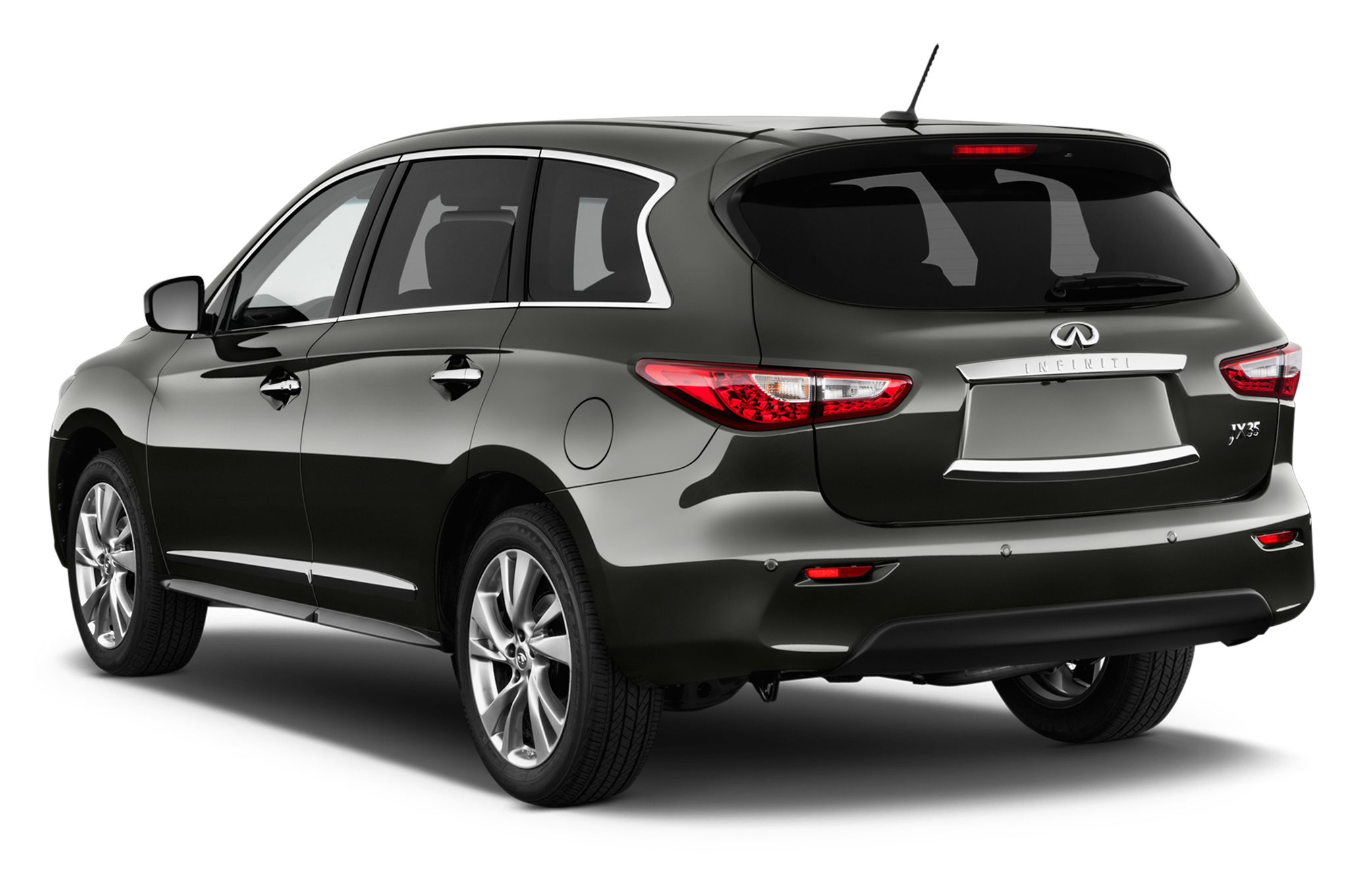 Black 2013 Infiniti JX35 on a white background